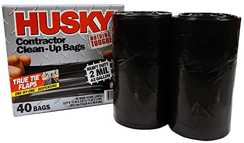 42 Gallon 40 Bags 2 Mil Contractor Bags G1337