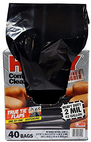 42 Gallon 40 Bags 2 Mil Contractor Bags G1337