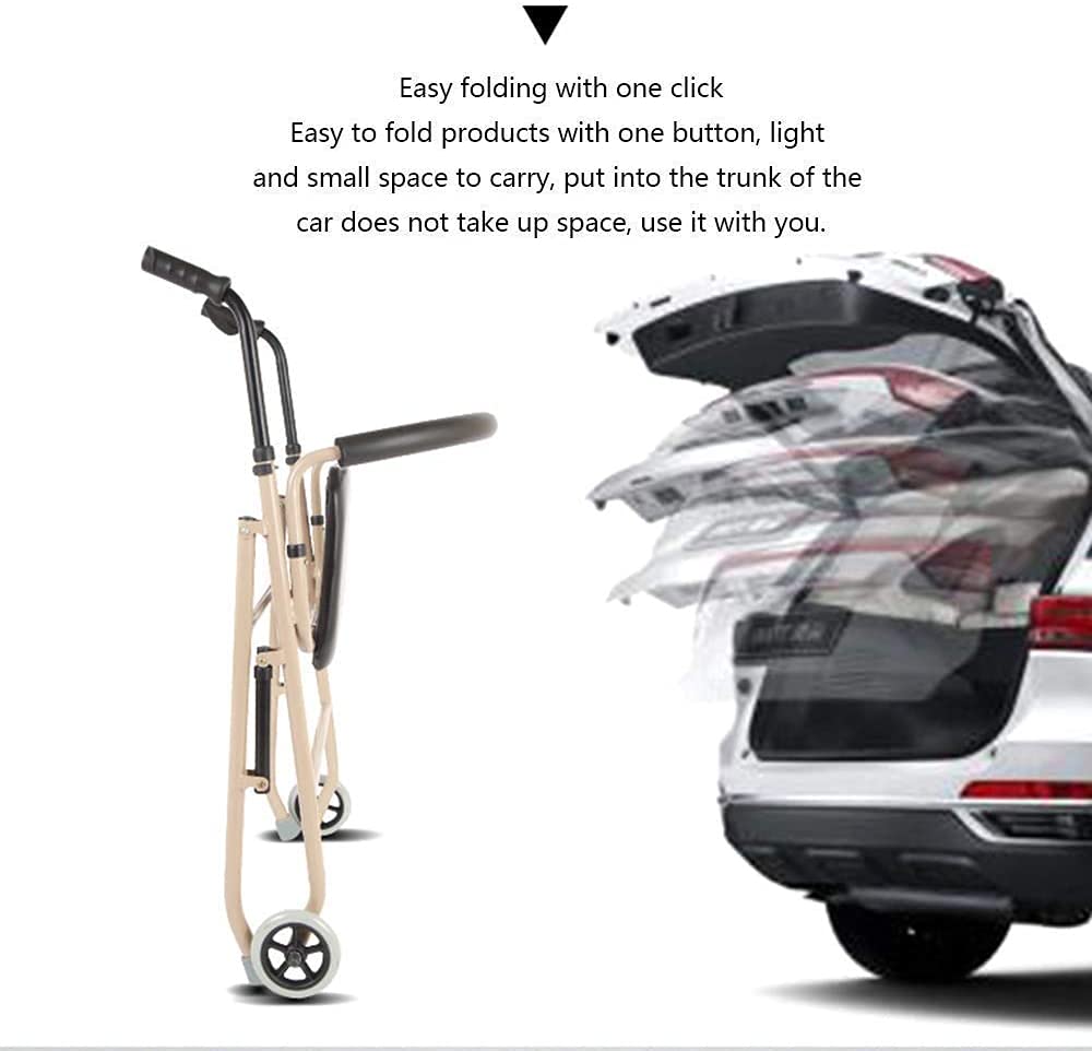 4 Wheel Folding Aluminum Rollator Walker with Seat F443791
