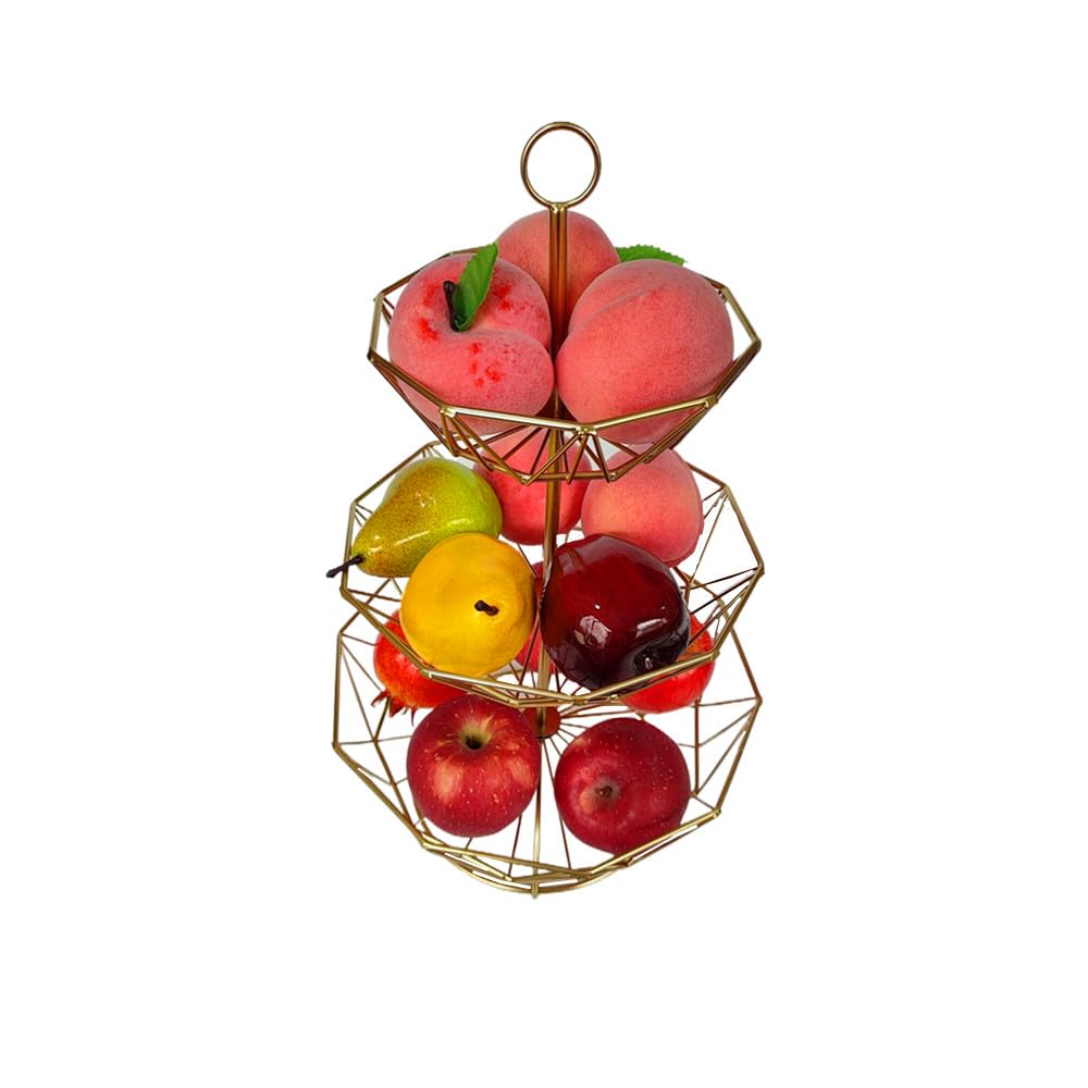 3 Tier Metal Wire Fruit Basket Stand J332
