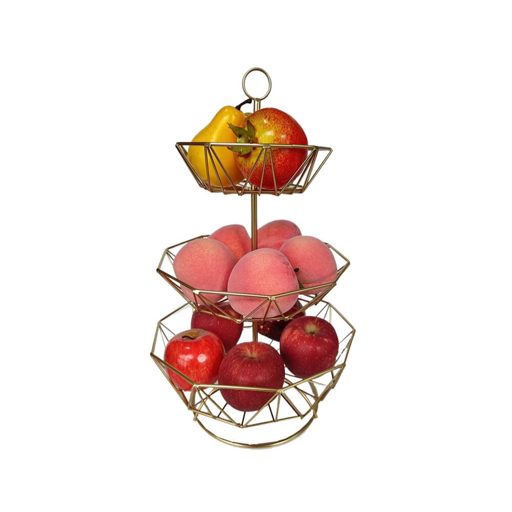 3 Tier Metal Wire Fruit Basket Stand J332
