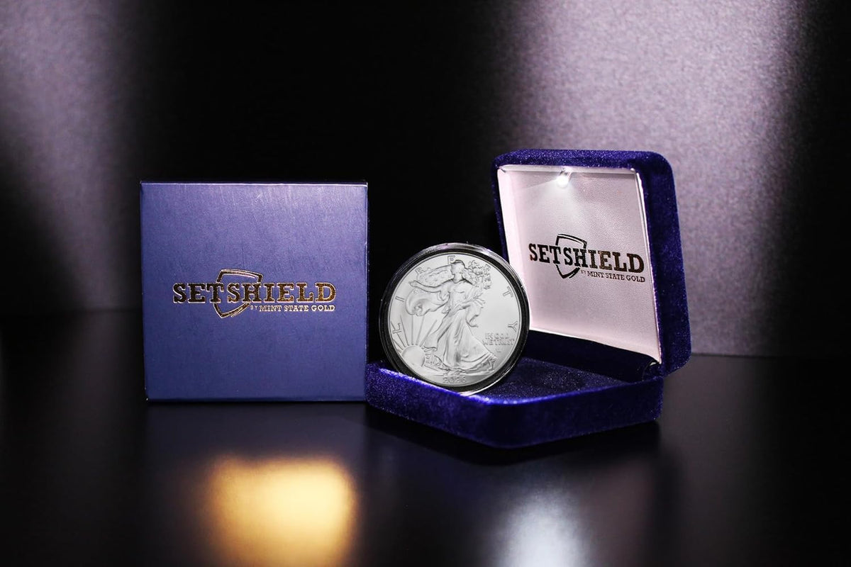 1 oz American Silver Eagle Coin with LED Presentation Box Q655486