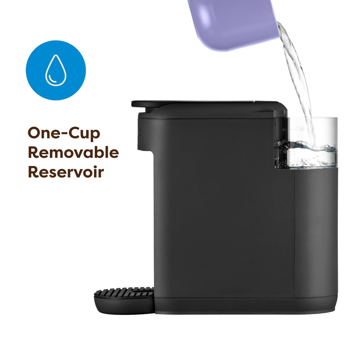 Single Serve K-Cup Pod Coffee Maker, Black Y403034