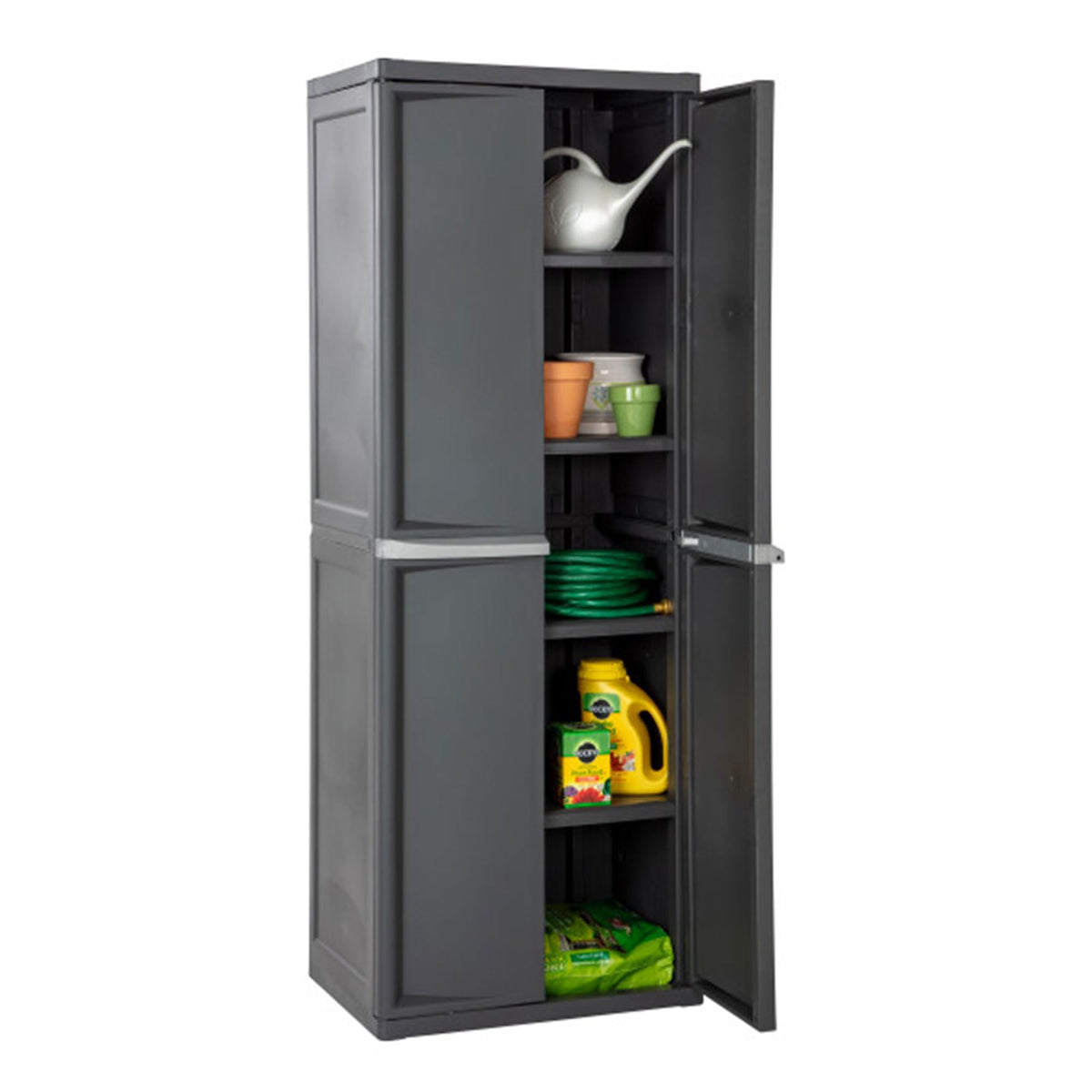 4 Shelf Lockable Utility Storage Cabinet N24365