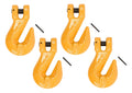 3/8" Grade 80 Clevis Grab Hooks with Pins 4 Pack A831
