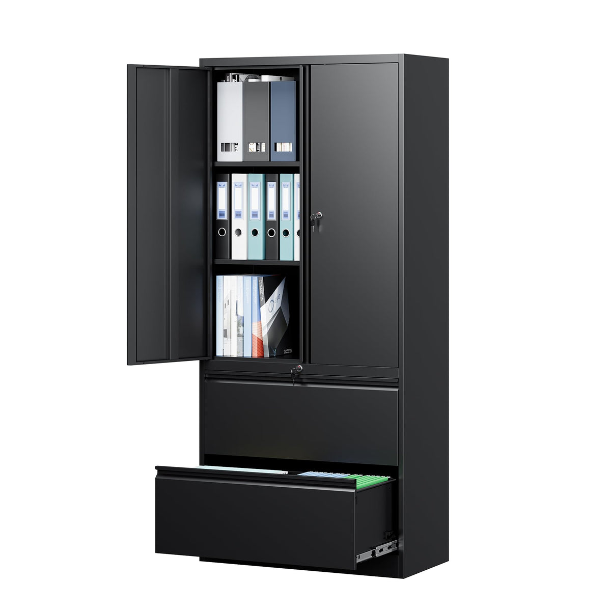 Metal 2 Drawer File Cabinet with Lock F471344