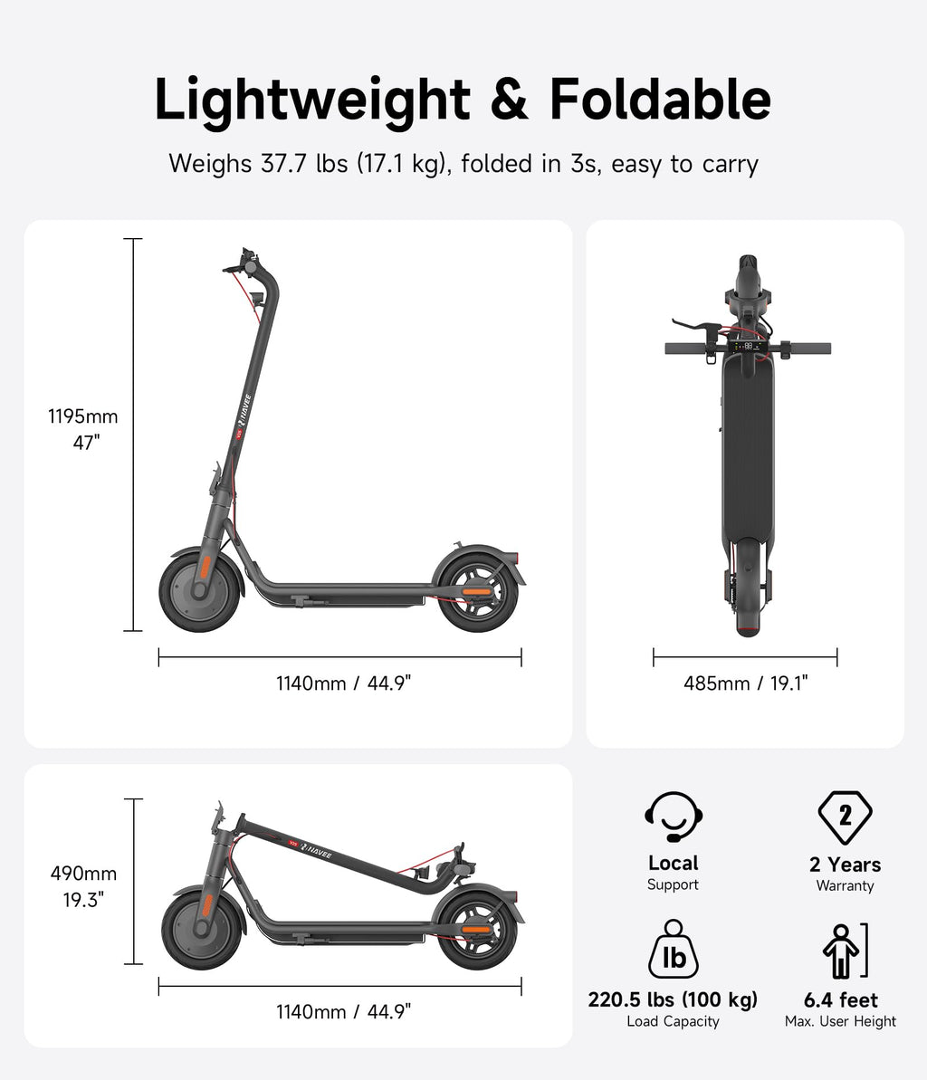 Electric Scooter with Dual Brake Suspension K519