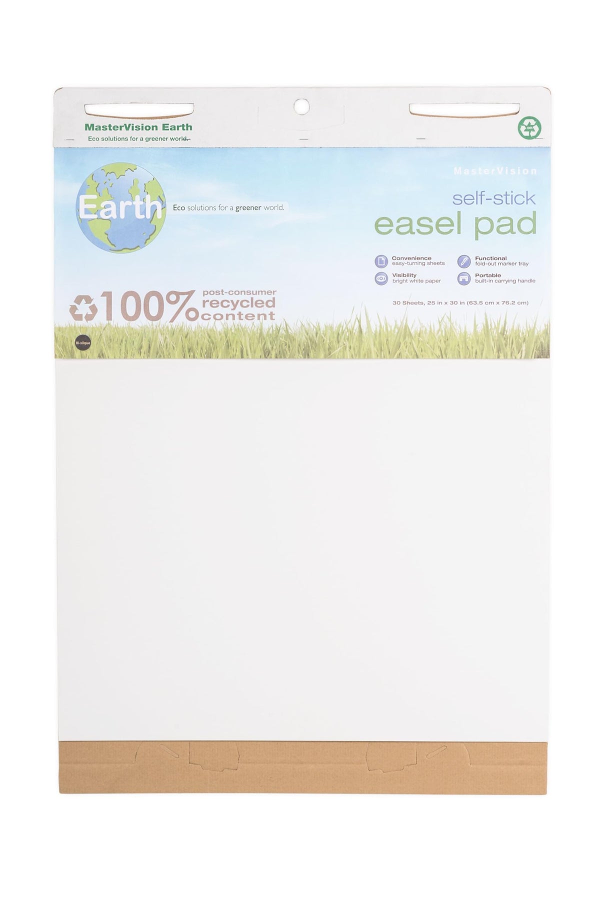 Self-Stick Easel Pad 30" x 25" 2 Pack White D3835