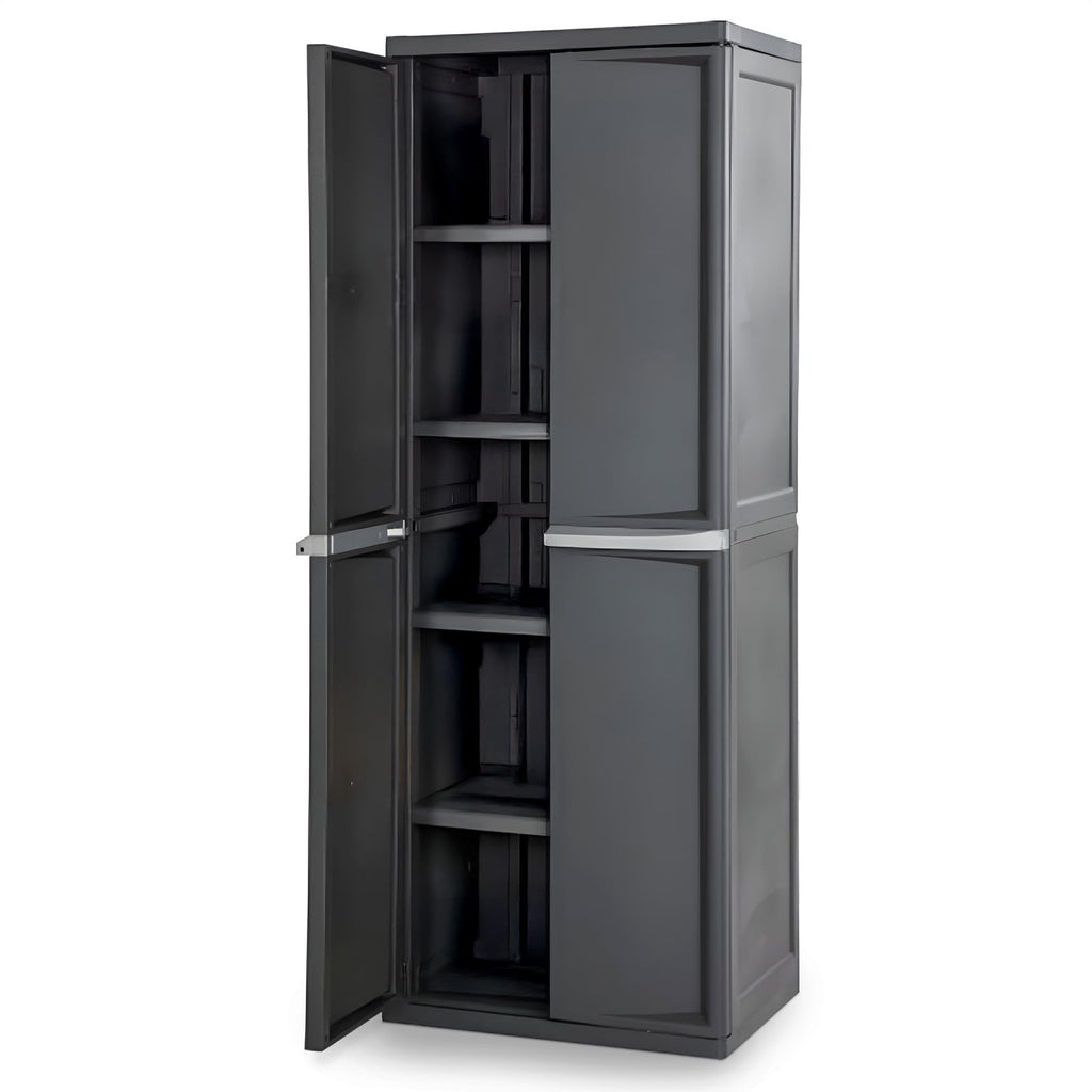 4 Shelf Lockable Utility Storage Cabinet N24365