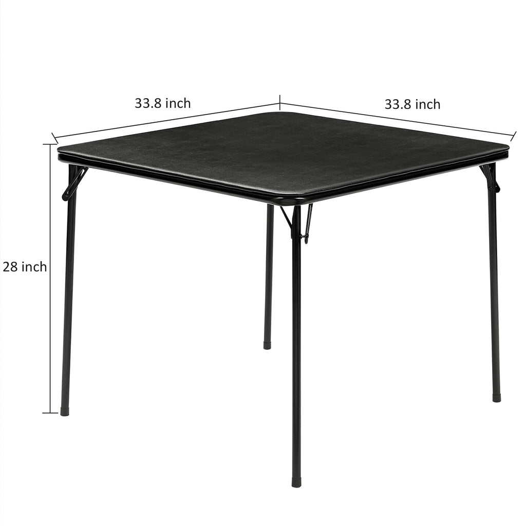 34'' Black Folding Card Table D2560