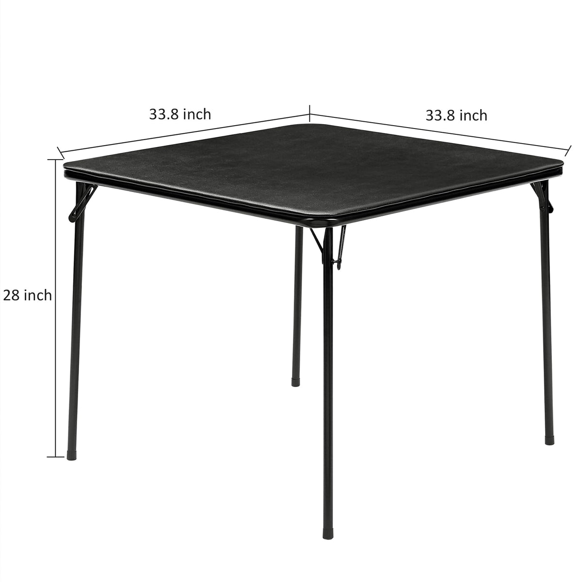 34'' Black Folding Card Table D2560