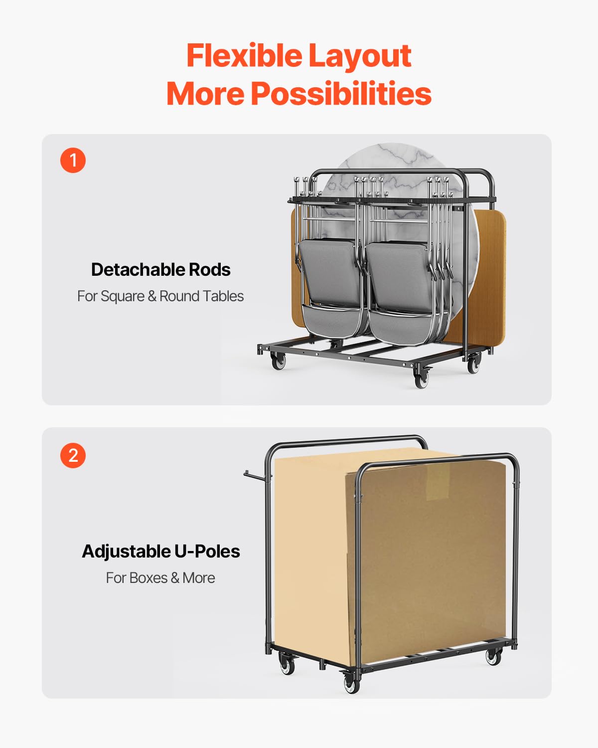 Folding Chair Rack 400 LBS Capacity Heavy-Duty M603975