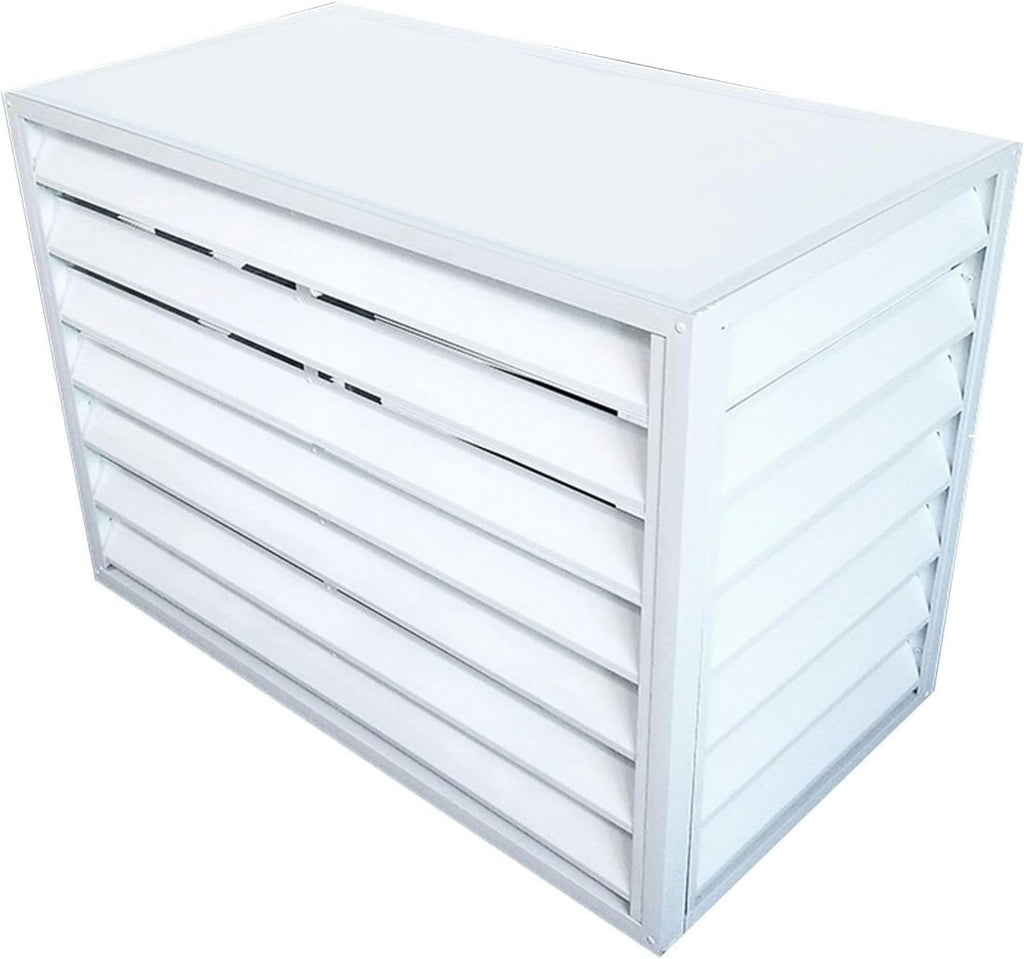 Aluminum Air Conditioner Fence Cover White 100*50*70cm S712