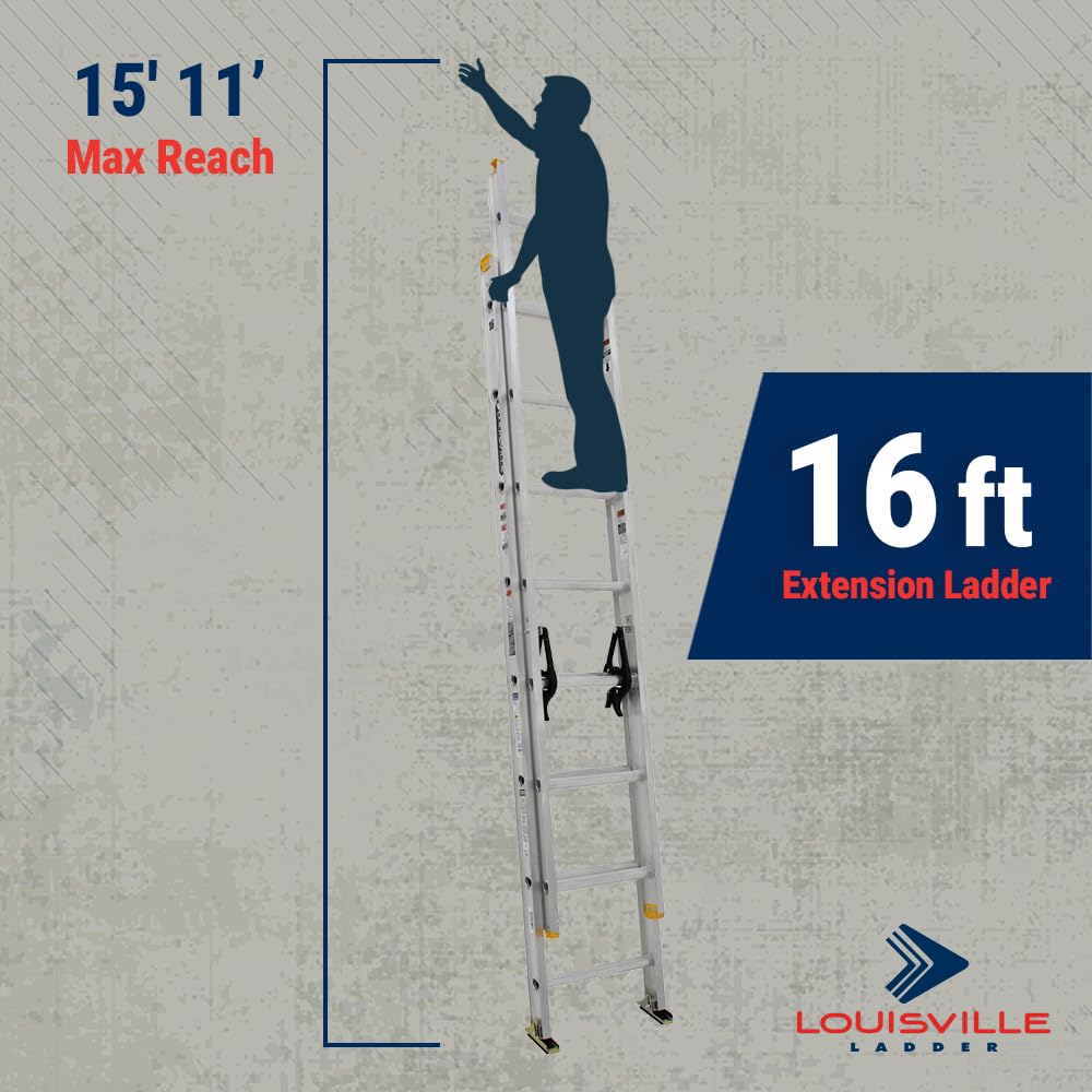 16 ft Aluminum Extension Ladder Z61667