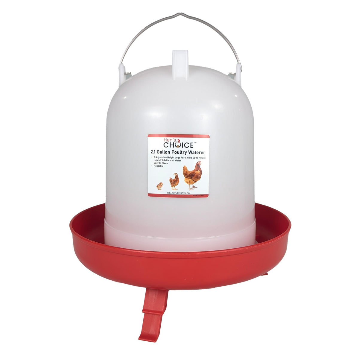 8L Chicken Waterer with Adjustable Legs X60109