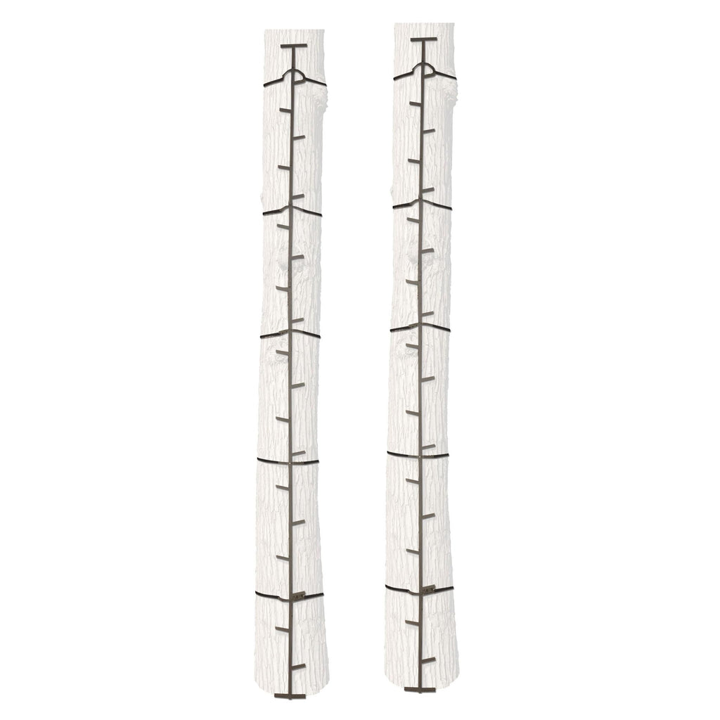 20 Feet Tall Steel Tree Climbing System (2 Pack) T403