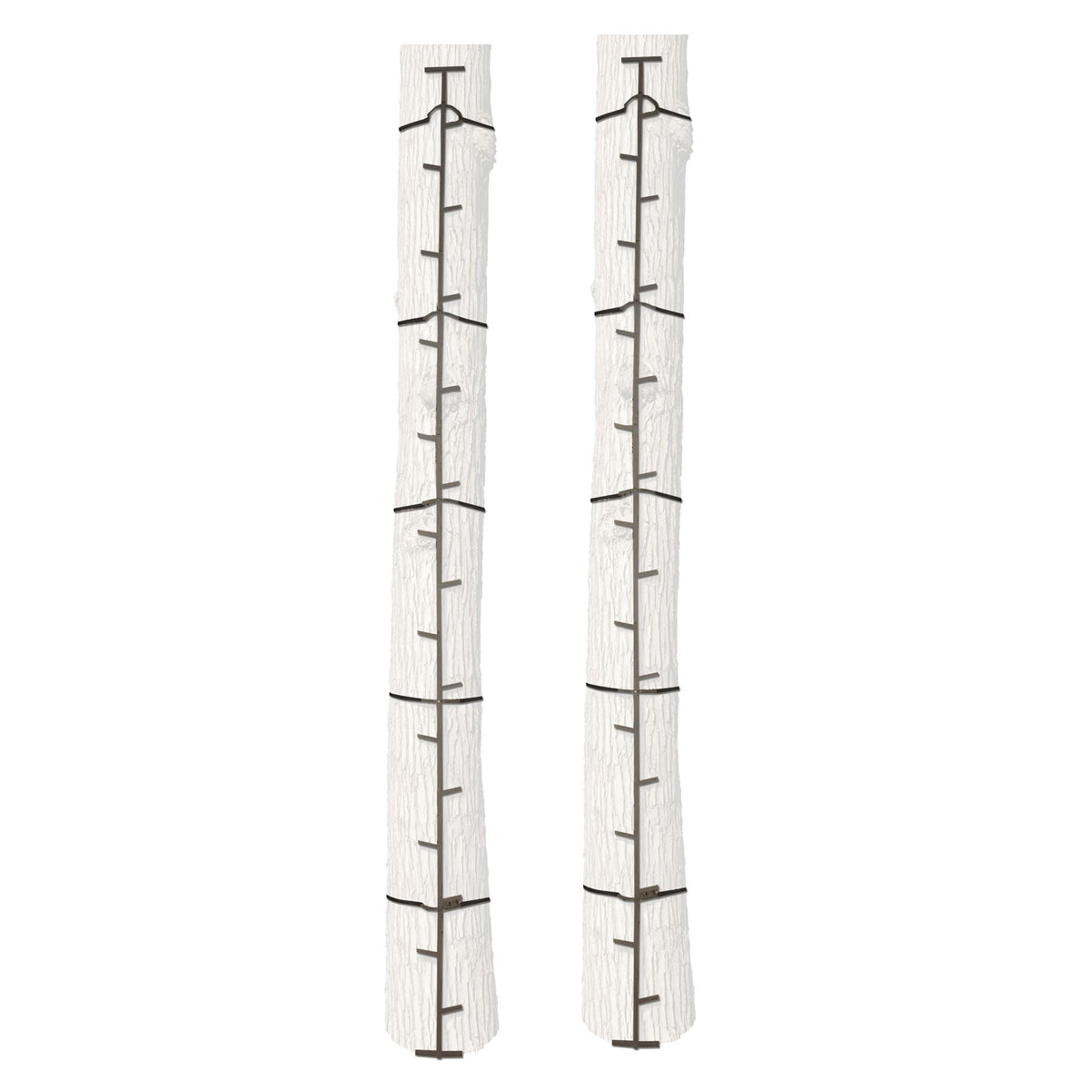 20 Feet Tall Steel Tree Climbing System (2 Pack) T403