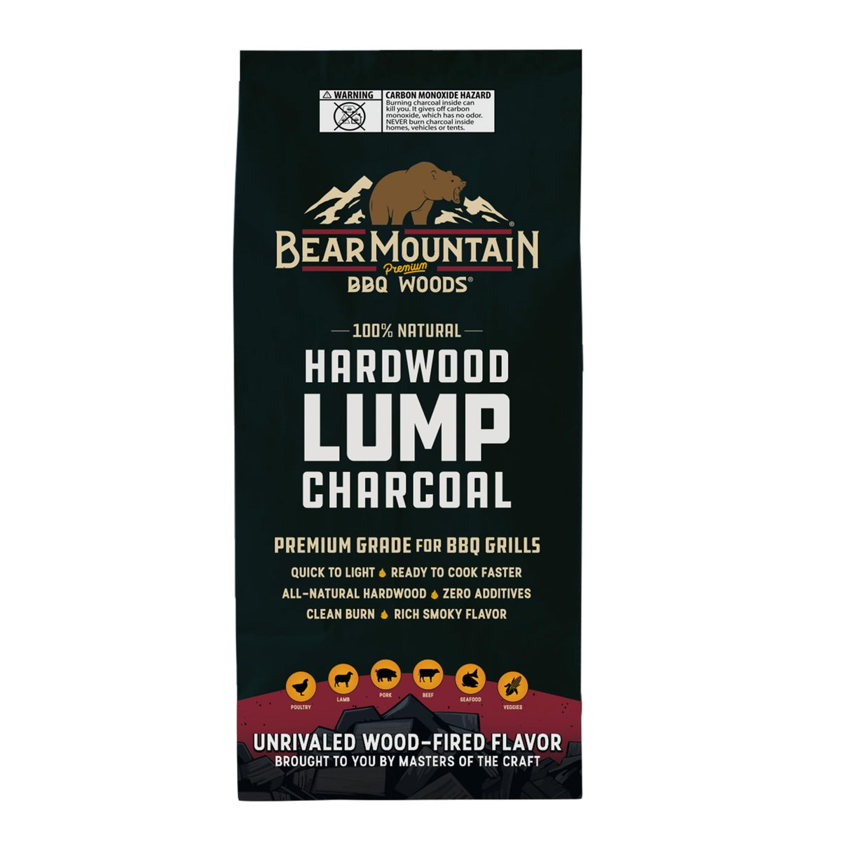 4 Pack Hardwood Lump Charcoal 16 Pounds I143334