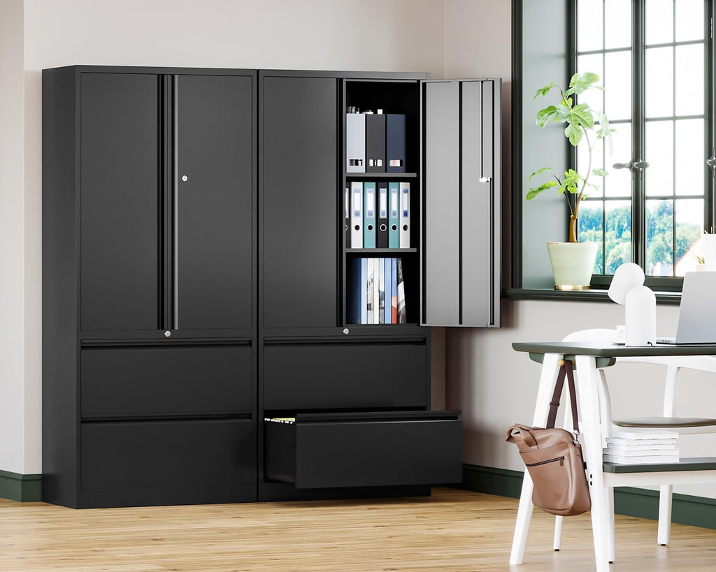 Metal 2 Drawer File Cabinet with Lock F471344