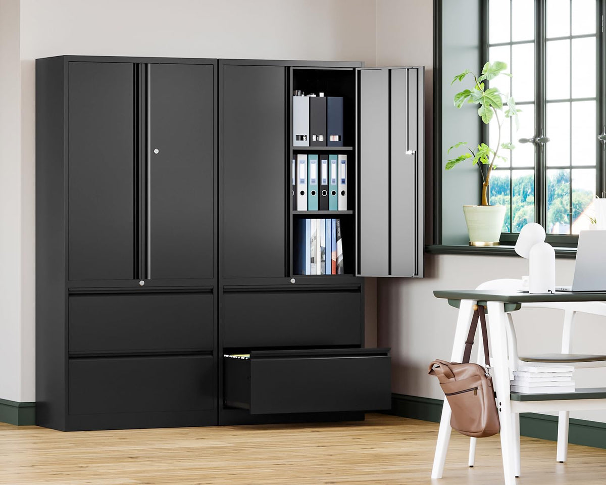 Metal 2 Drawer File Cabinet with Lock F471344
