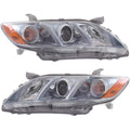 Toyota Camry Headlight Assembly Pair Driver and Passenger Side with Bulbs X628