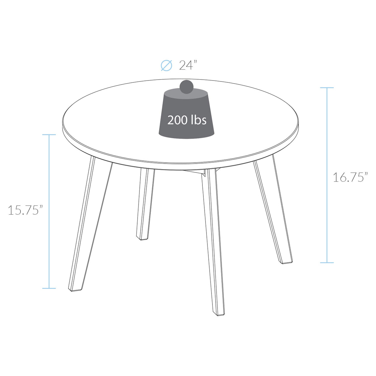 Hardwood Round Coffee Table F94277