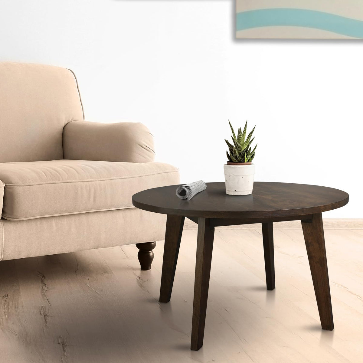Hardwood Round Coffee Table F94277