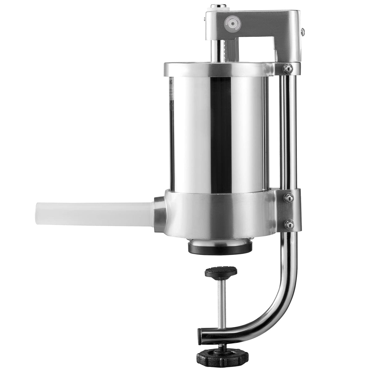 2.5LBS 304 Stainless Steel Vertical Sausage Stuffer with 3 Stuffing Tubes B831