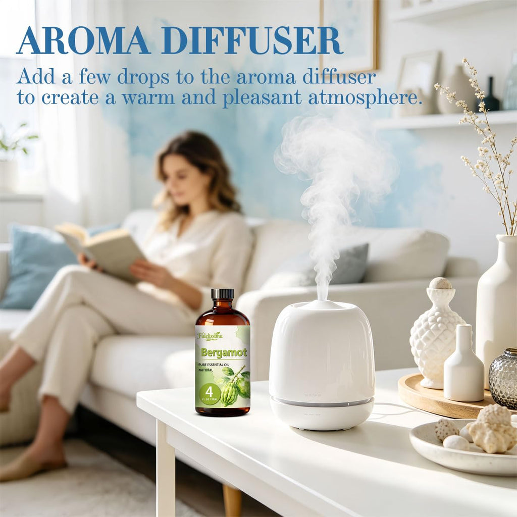 Essential Oil Set, 4 Scents with Glass Dropper L858