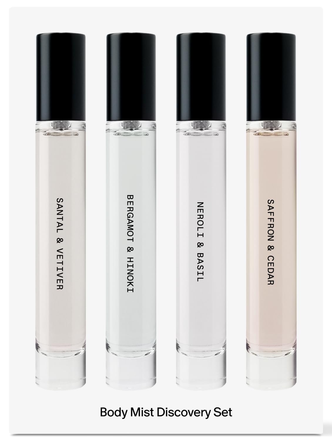 Body Mist Discovery Set, 4 Mini Fragrance Sprays, 0.34 oz Each A524187