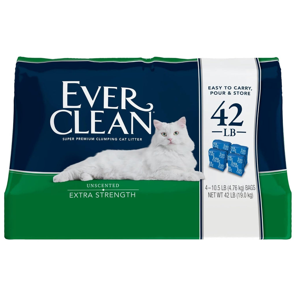 Extra Strength Clumping Unscented Cat Litter 42 lbs F216