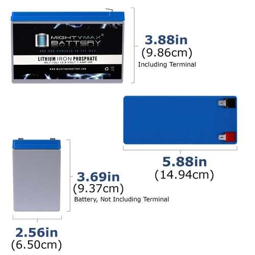 12V 7AH Lithium Replacement Battery 4 Pack S68936