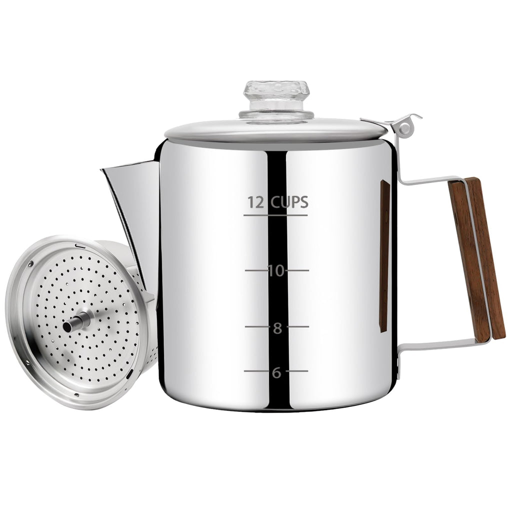 12 Cup Stainless Steel Percolator Coffee Pot E1781
