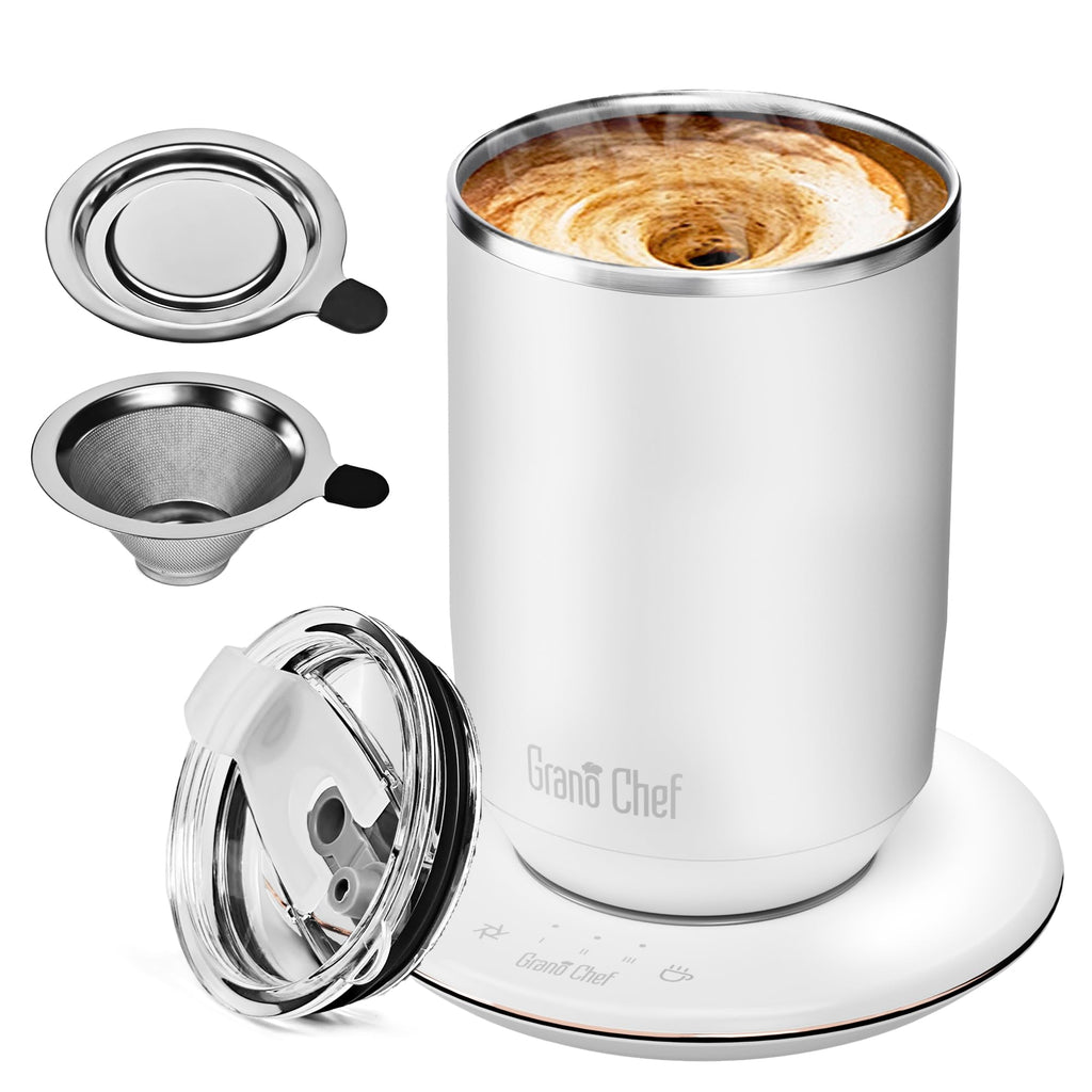 Self-Heating 10oz Temperature Controlled Coffee Mug with Dripper A512570