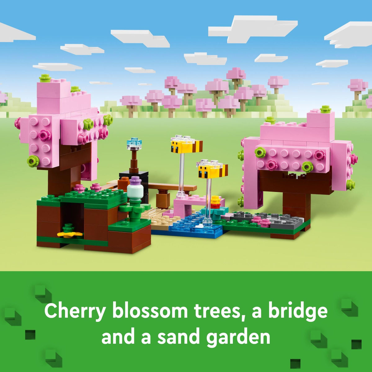 Minecraft Cherry Blossom Garden Building Set with 2 Minifigures H95807
