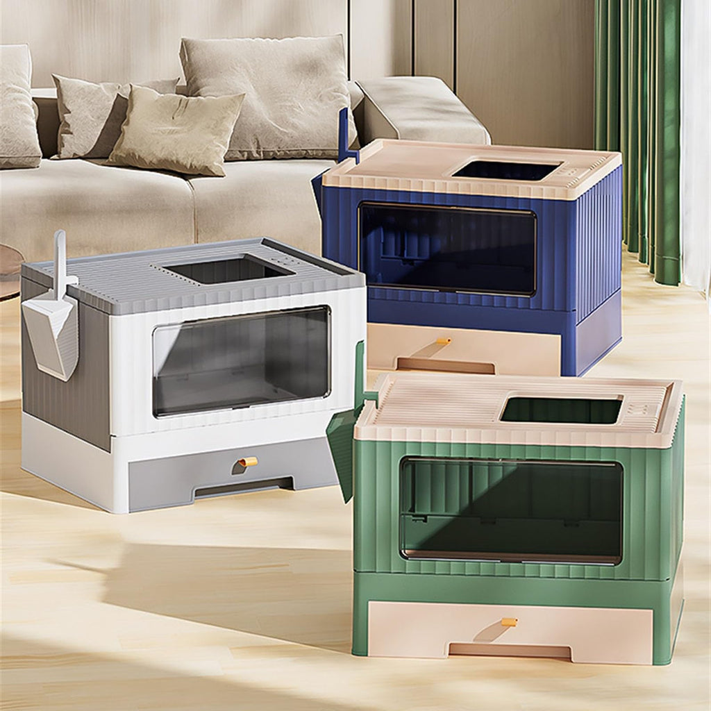Foldable Cat Litter Box with Lid B267