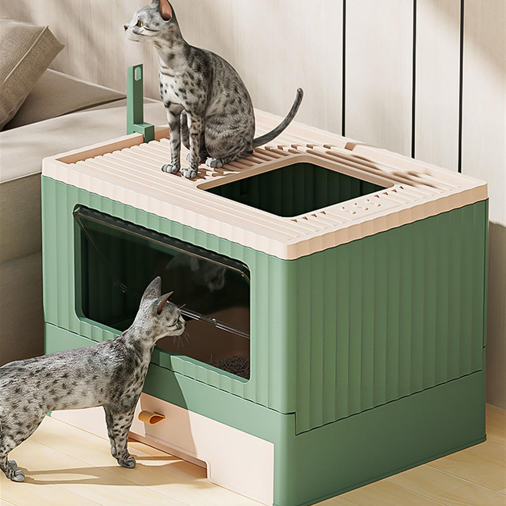Foldable Cat Litter Box with Lid B267