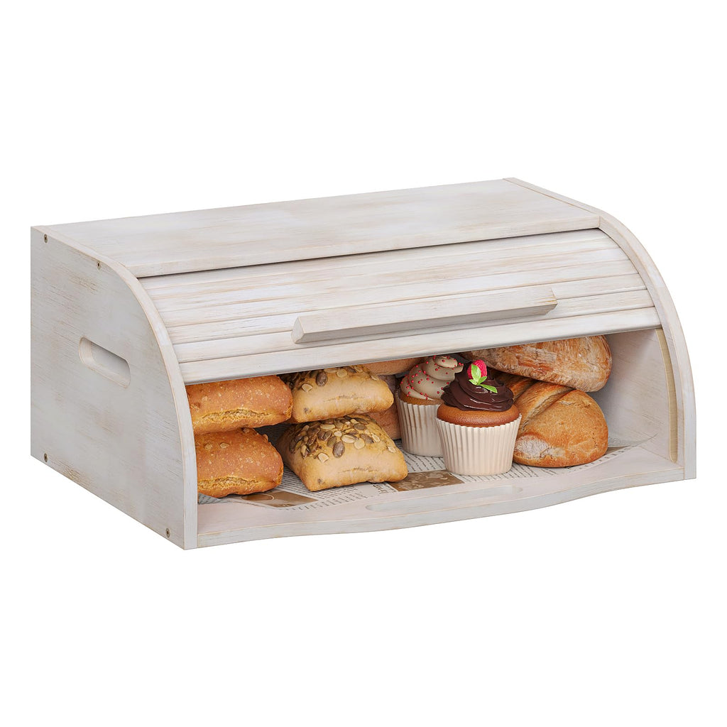 Bamboo Roll Top Bread Box U10681