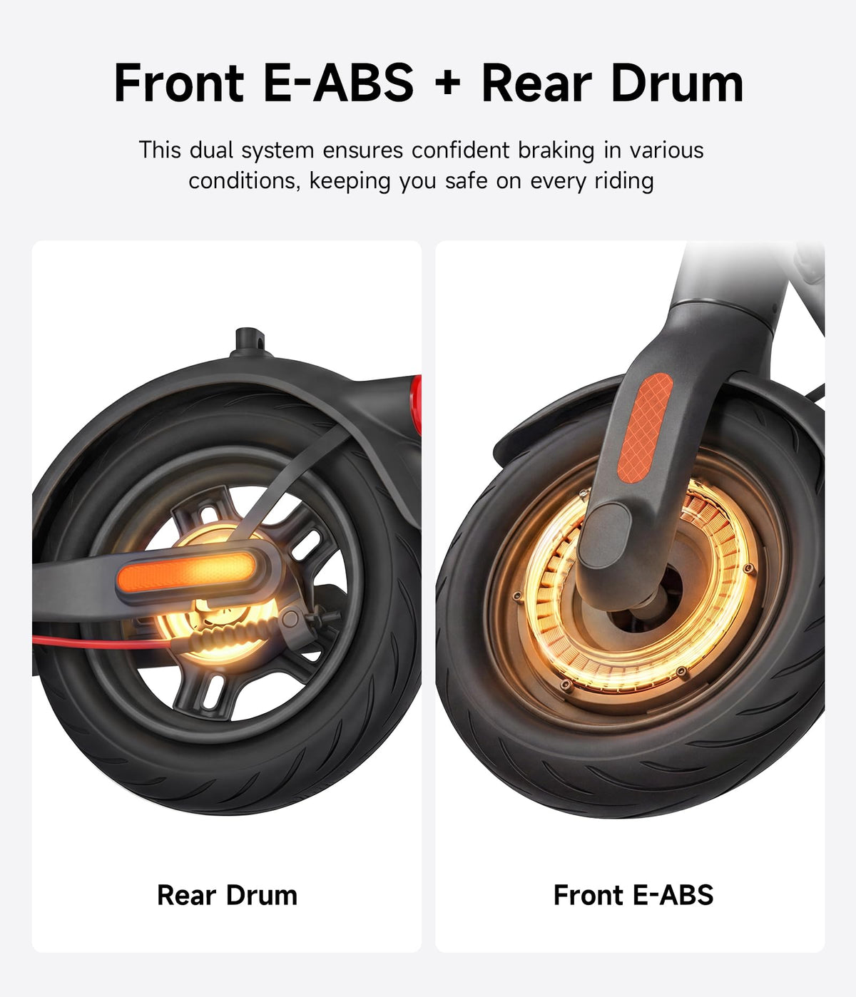Electric Scooter with Dual Brake Suspension K519