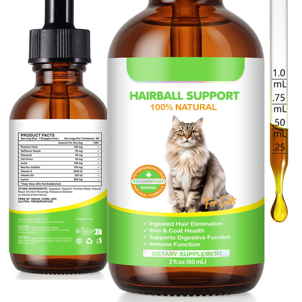 Natural Cat Hairball Treatment with Vitamins V6781
