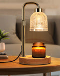 Candle Warmer Lamp with Timer, Gold I785077
