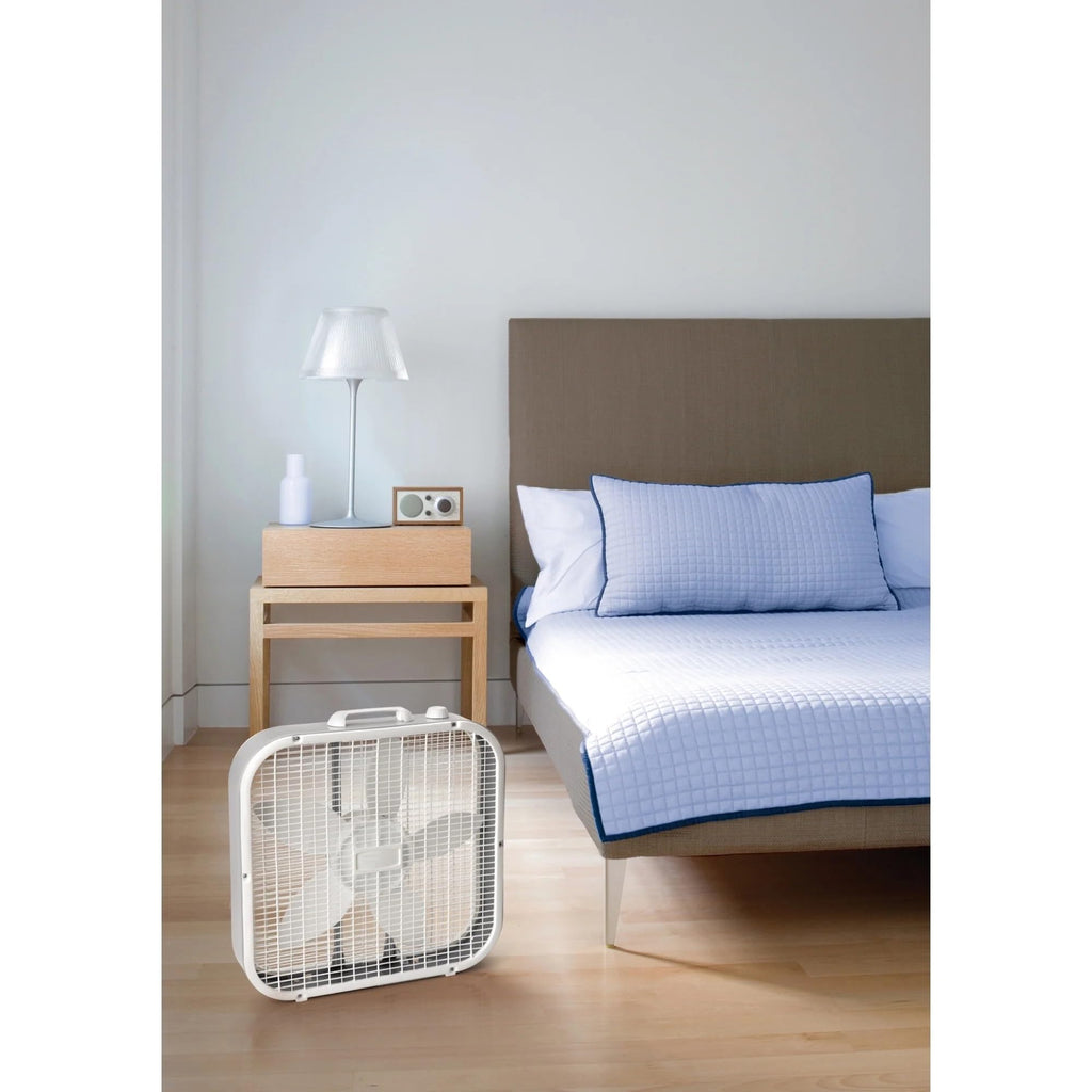 20" Classic Box Fan with 3 Speeds, White O249