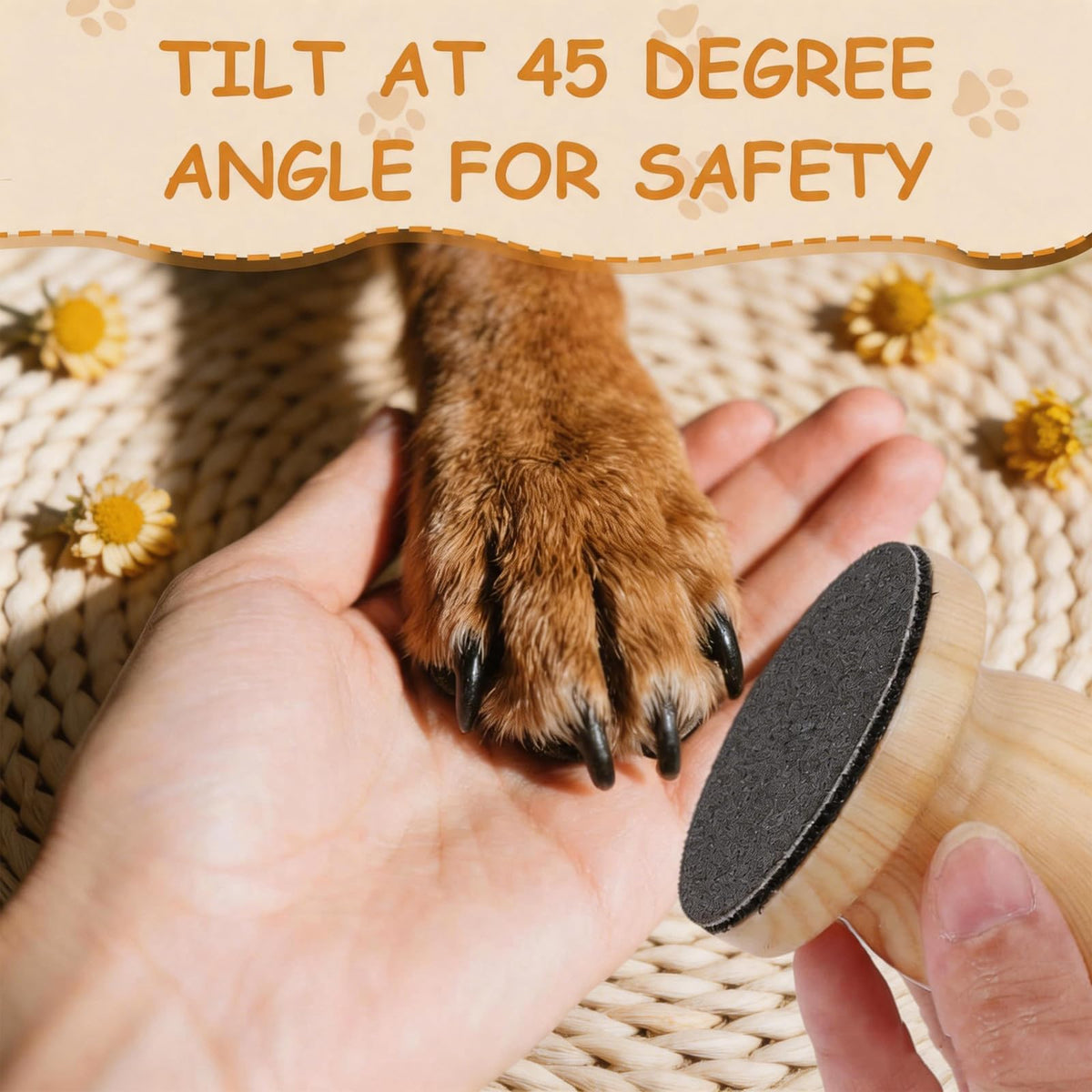Dog Nail File with 6 Pcs Filing Disc M229