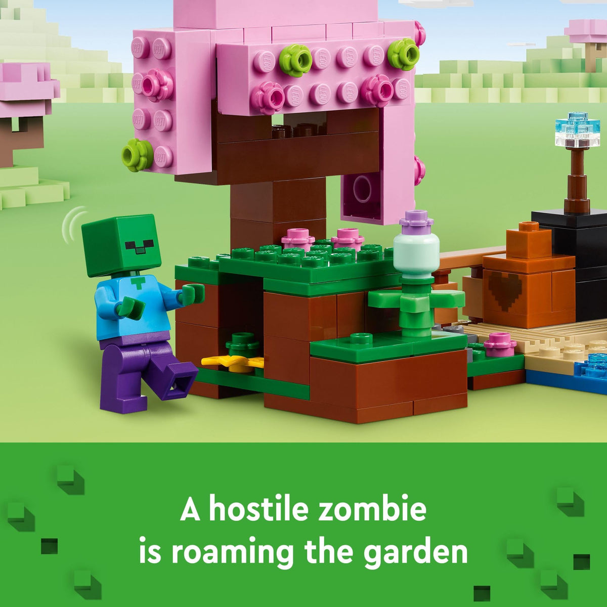 Minecraft Cherry Blossom Garden Building Set with 2 Minifigures H95807