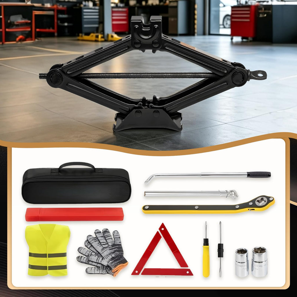3-Ton Scissor Jack Kit with Ratchet Wrench U328000