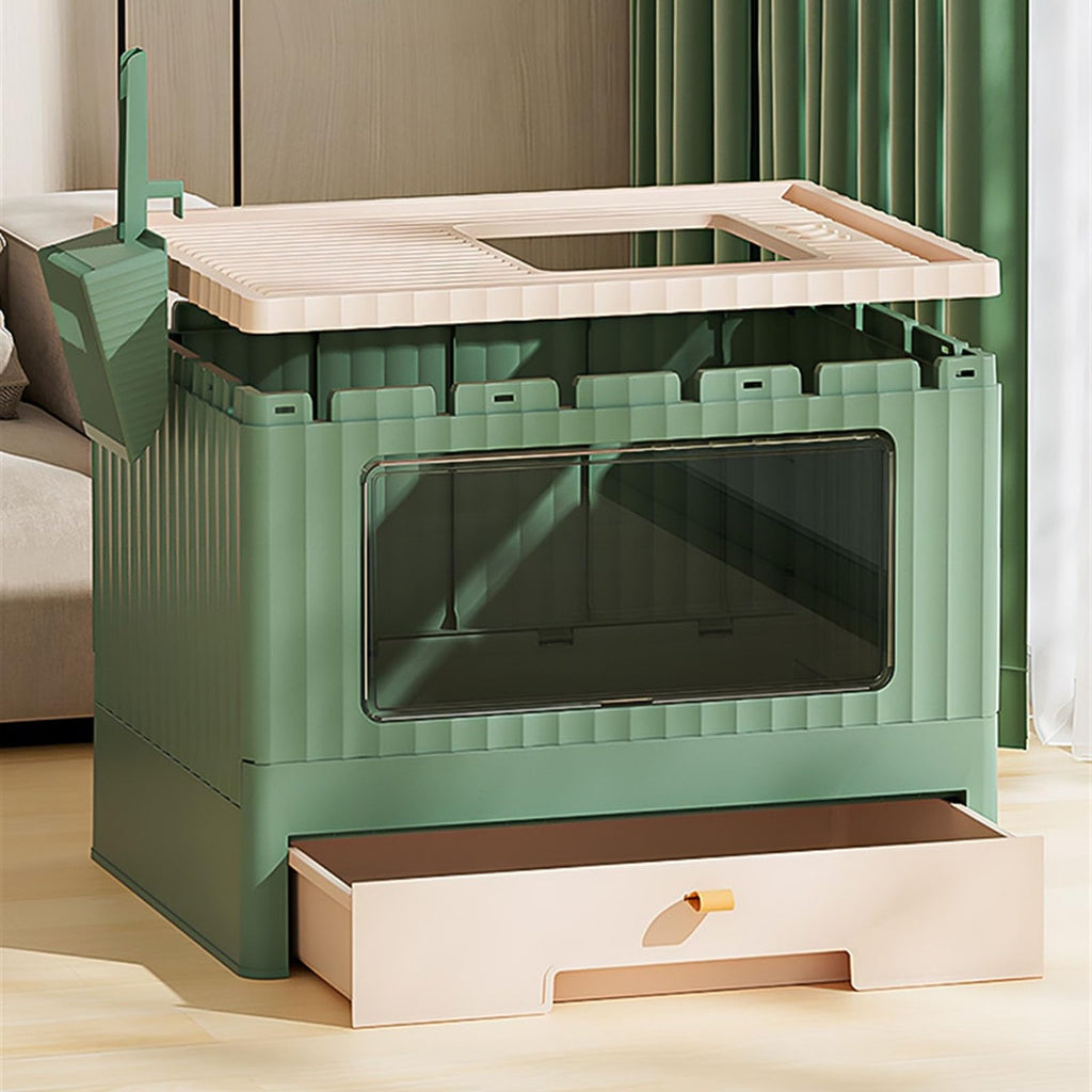 Foldable Cat Litter Box with Lid B267