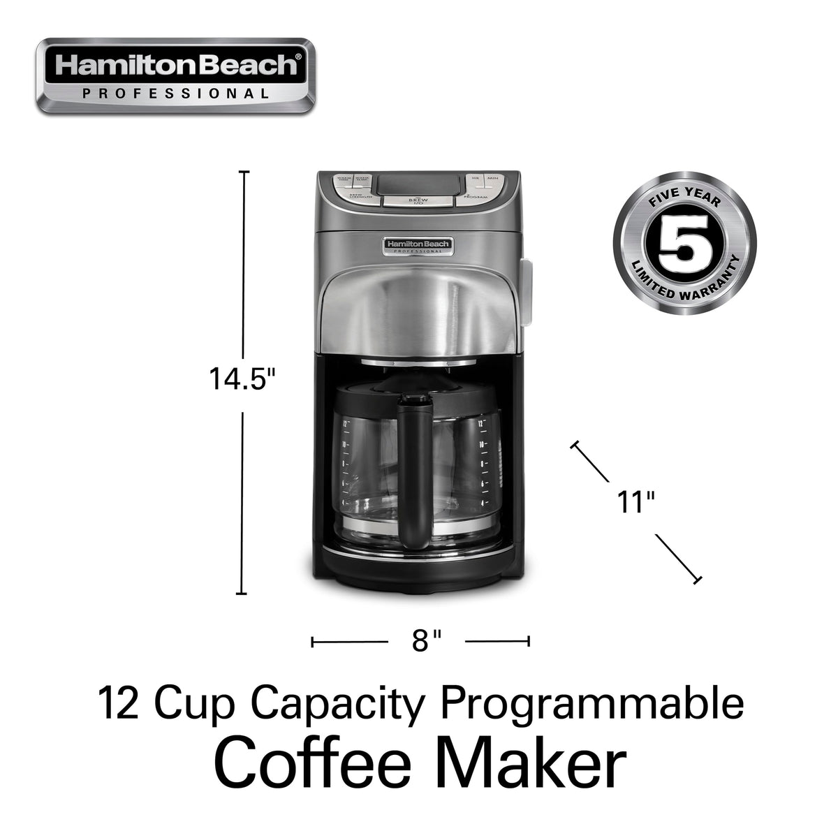 12 Cup Programmable Drip Coffee Maker H57774