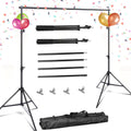 10ft Adjustable Backdrop Stand Kit with Clamps & Carry Bag S6086