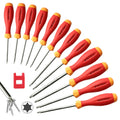 Magnetic Torx Screwdriver Set, 12-in-1 T5-T40 CRV Steel N8775