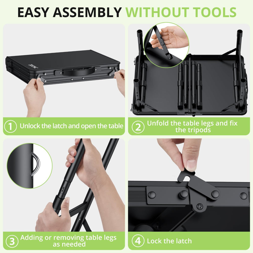 2ft Adjustable Folding Camping Table W8112